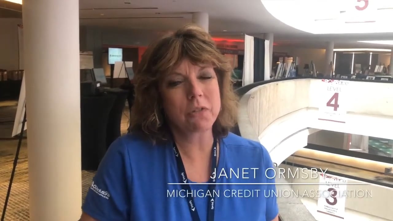 Play video testimonial from Janet Ormsby, Michigan Credit Union Association