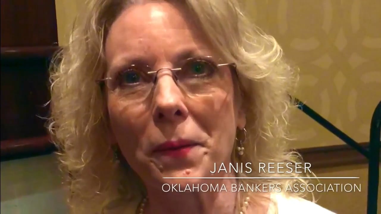 Play video testimonial from Janis Reeser, Oklahoma Bankers Association