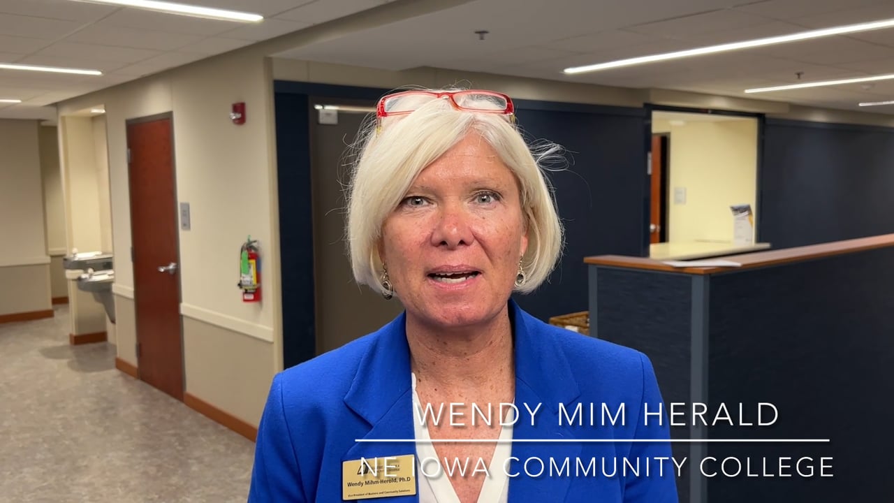 Play video testimonial from Wendy Mim, Herald NE Iowa Community College